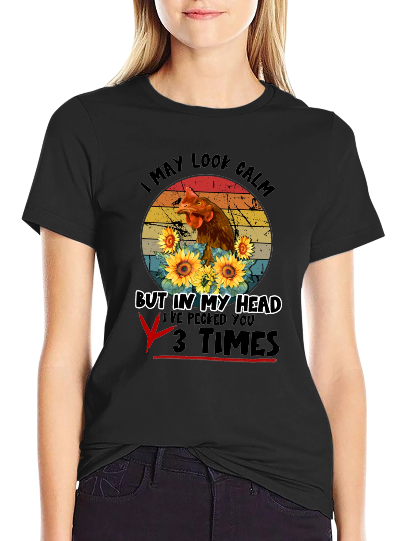 Calm Chicken Graphic Tee