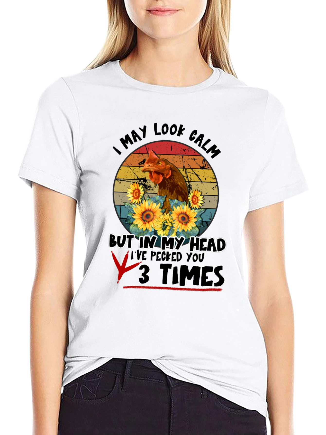Calm Chicken Graphic Tee