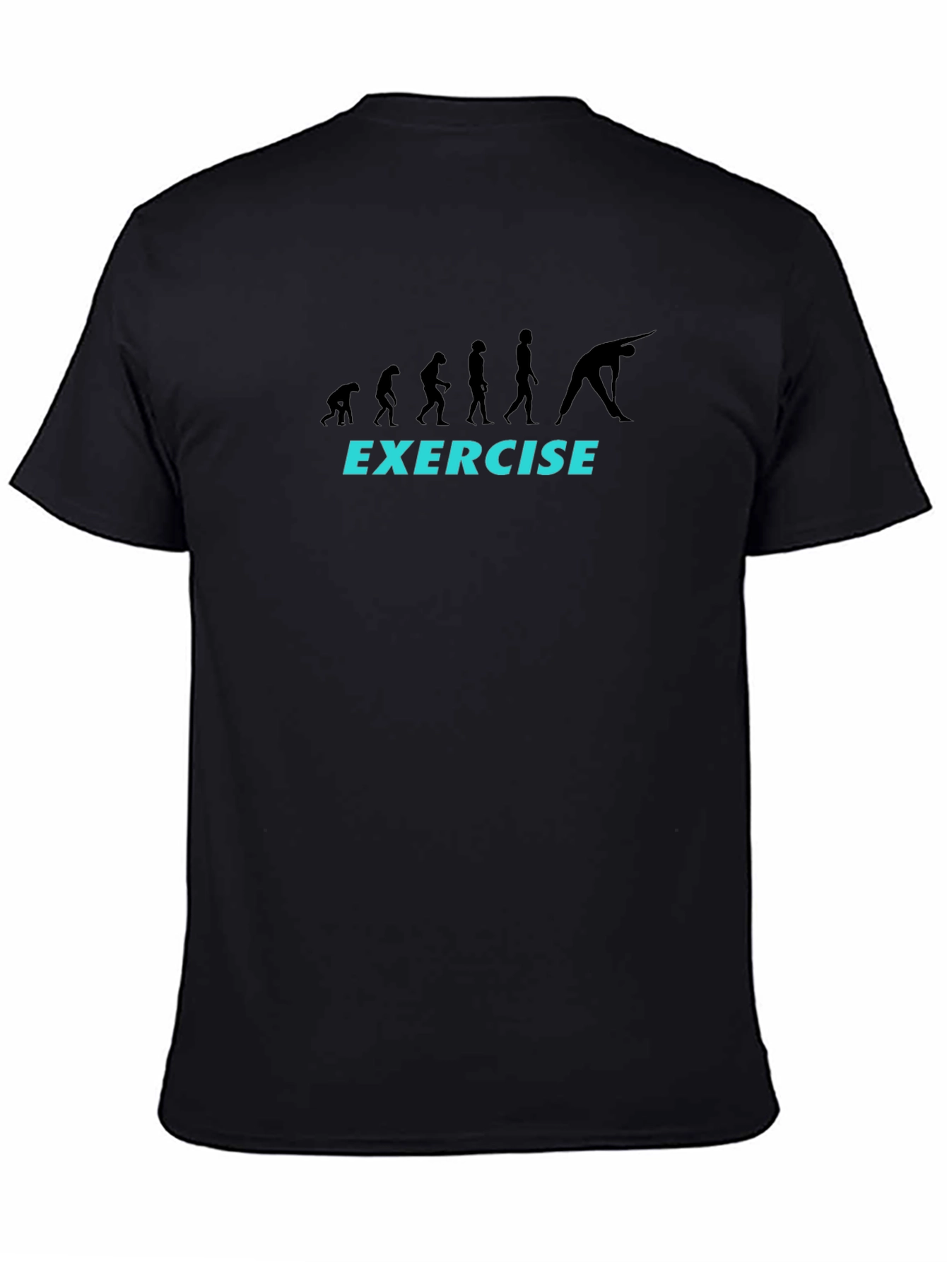 Evolution of Exercise T-Shirt - Black Graphic Tee