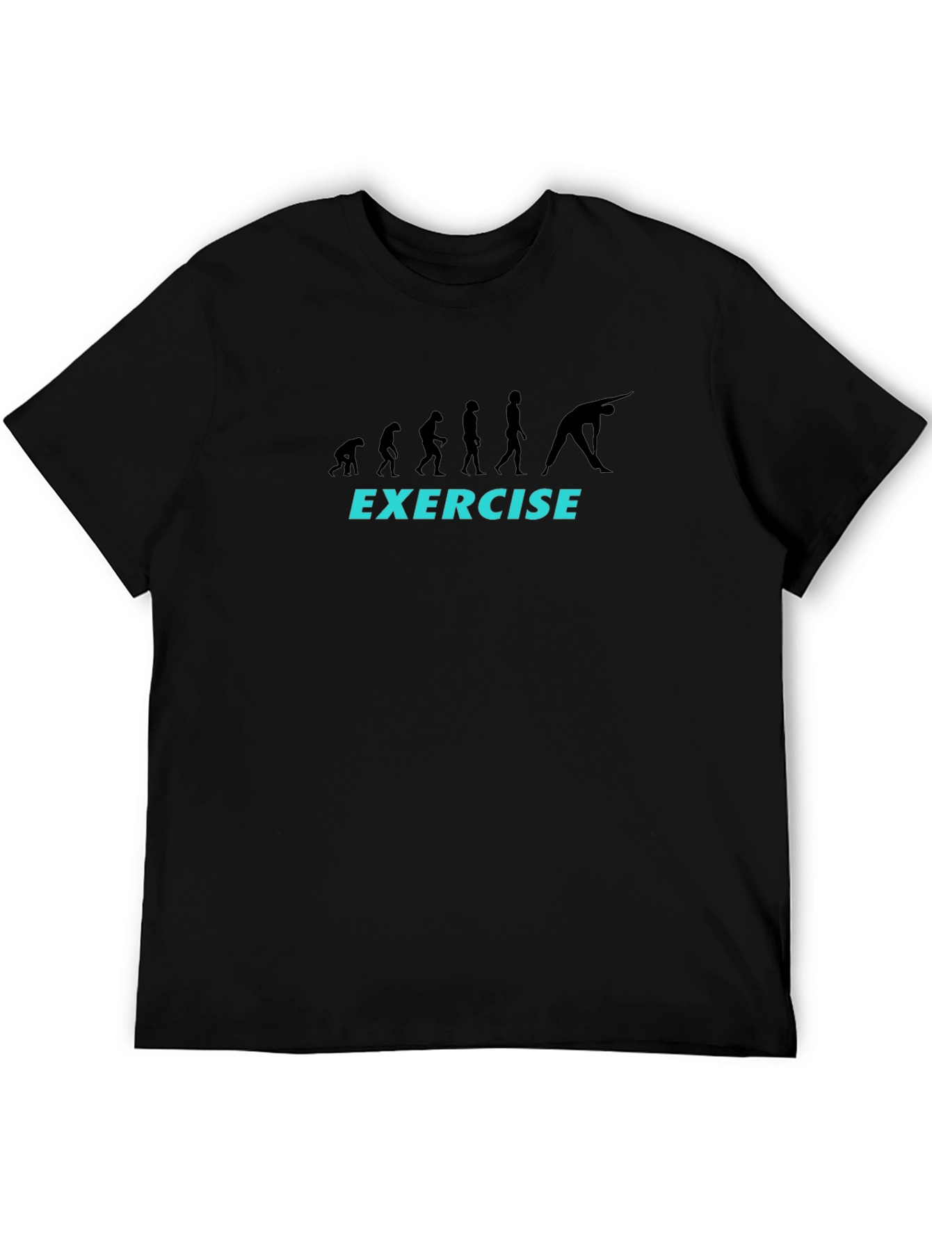 Evolution of Exercise T-Shirt - Black Graphic Tee