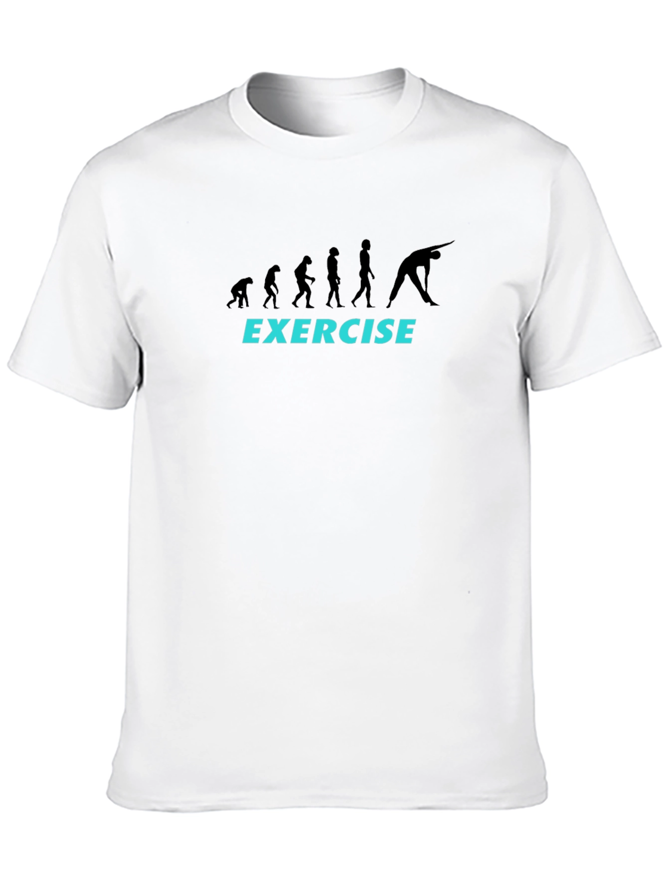 Evolution of Exercise T-Shirt - Black Graphic Tee