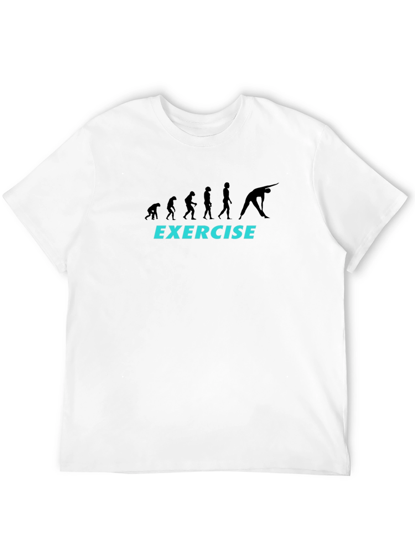Evolution of Exercise T-Shirt - Black Graphic Tee