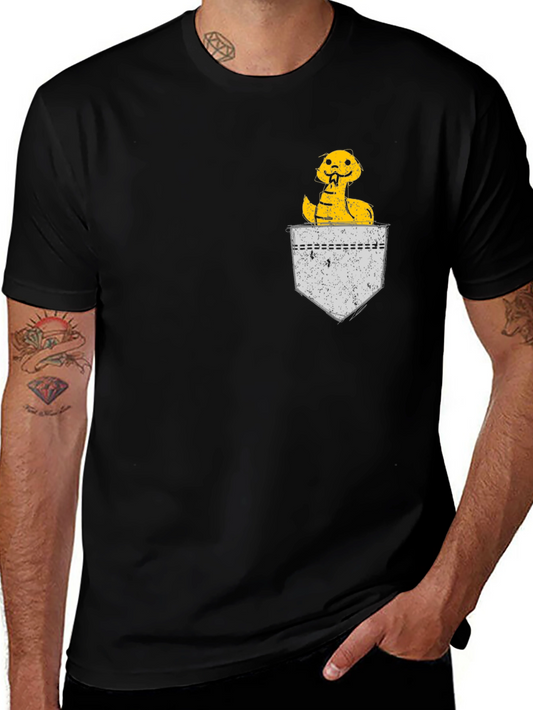 Pocket Snake Tee - Fun Graphic T-Shirt