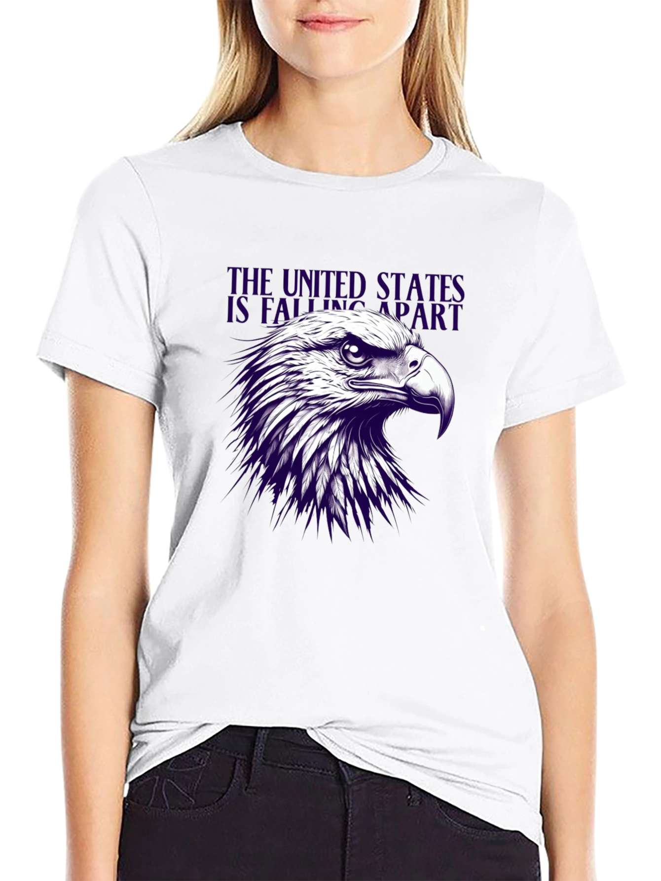 Eagle Graphic T-Shirt - Patriotic USA Design