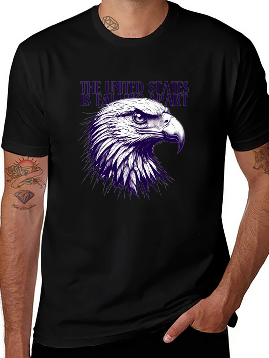 Eagle Graphic T-Shirt - Patriotic USA Design