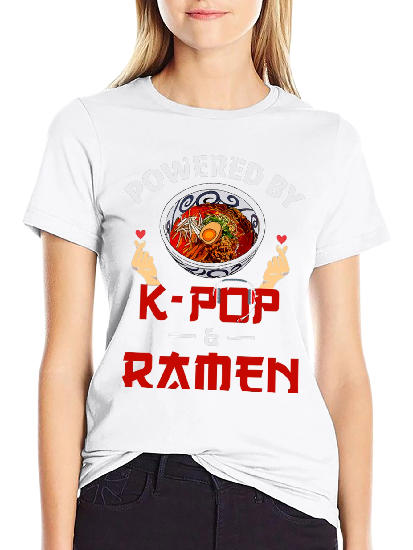 Powered By K-Pop & Ramen T-Shirt