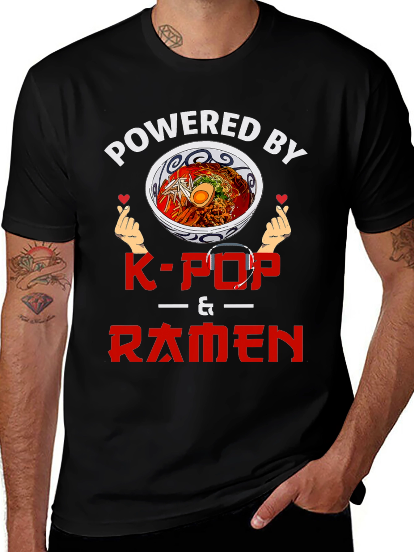 Powered By K-Pop & Ramen T-Shirt