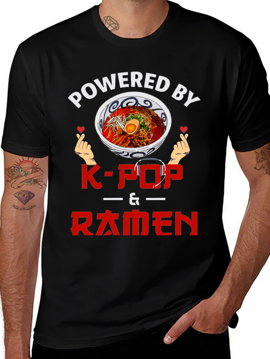 Powered By K-Pop & Ramen T-Shirt