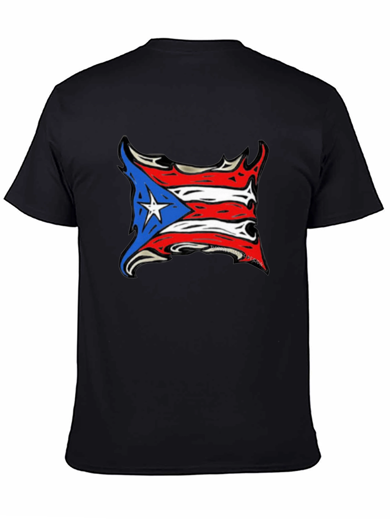 Puerto Rico Flag T-Shirt - Black Tee