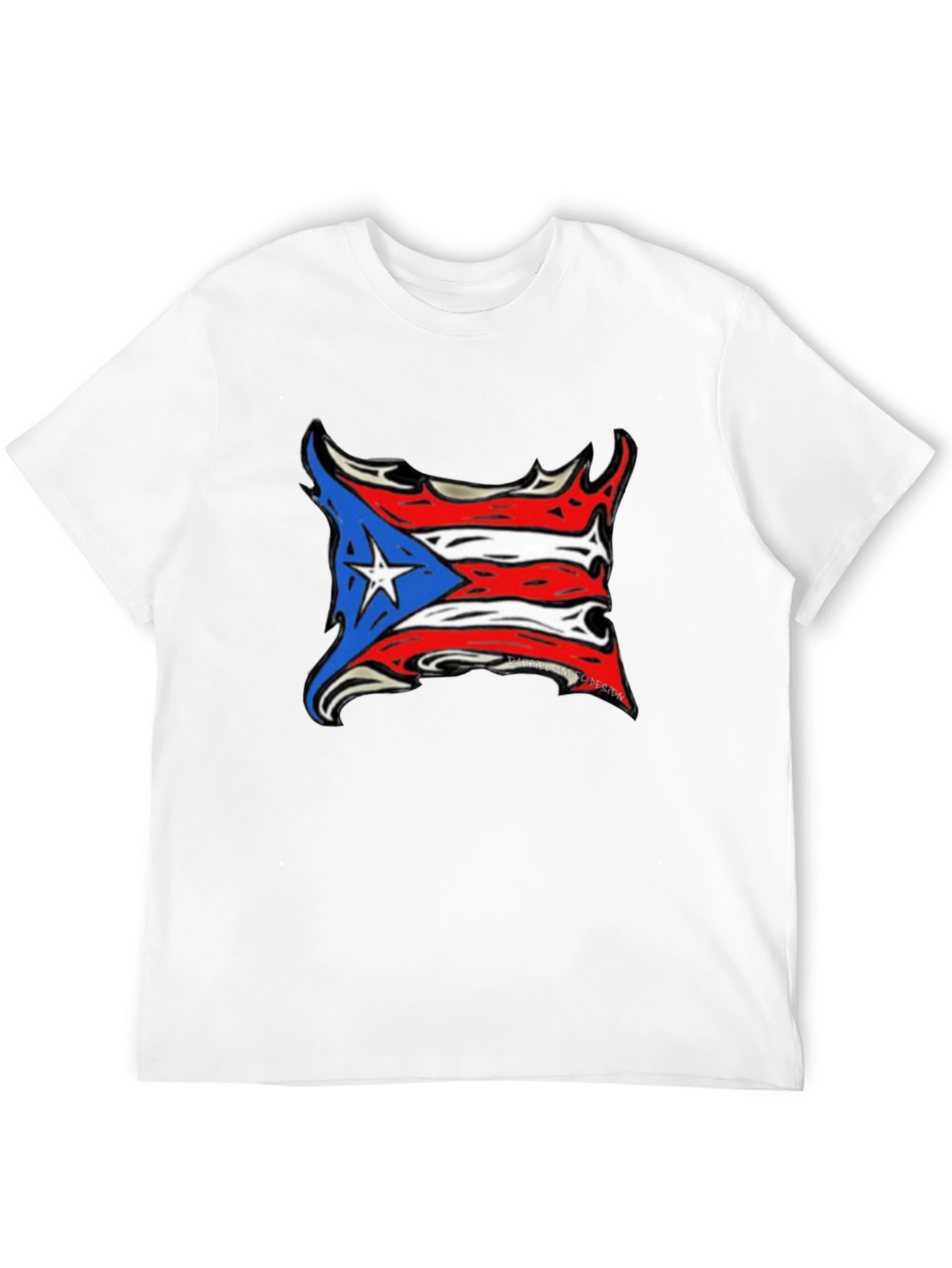 Puerto Rico Flag T-Shirt - Black Tee
