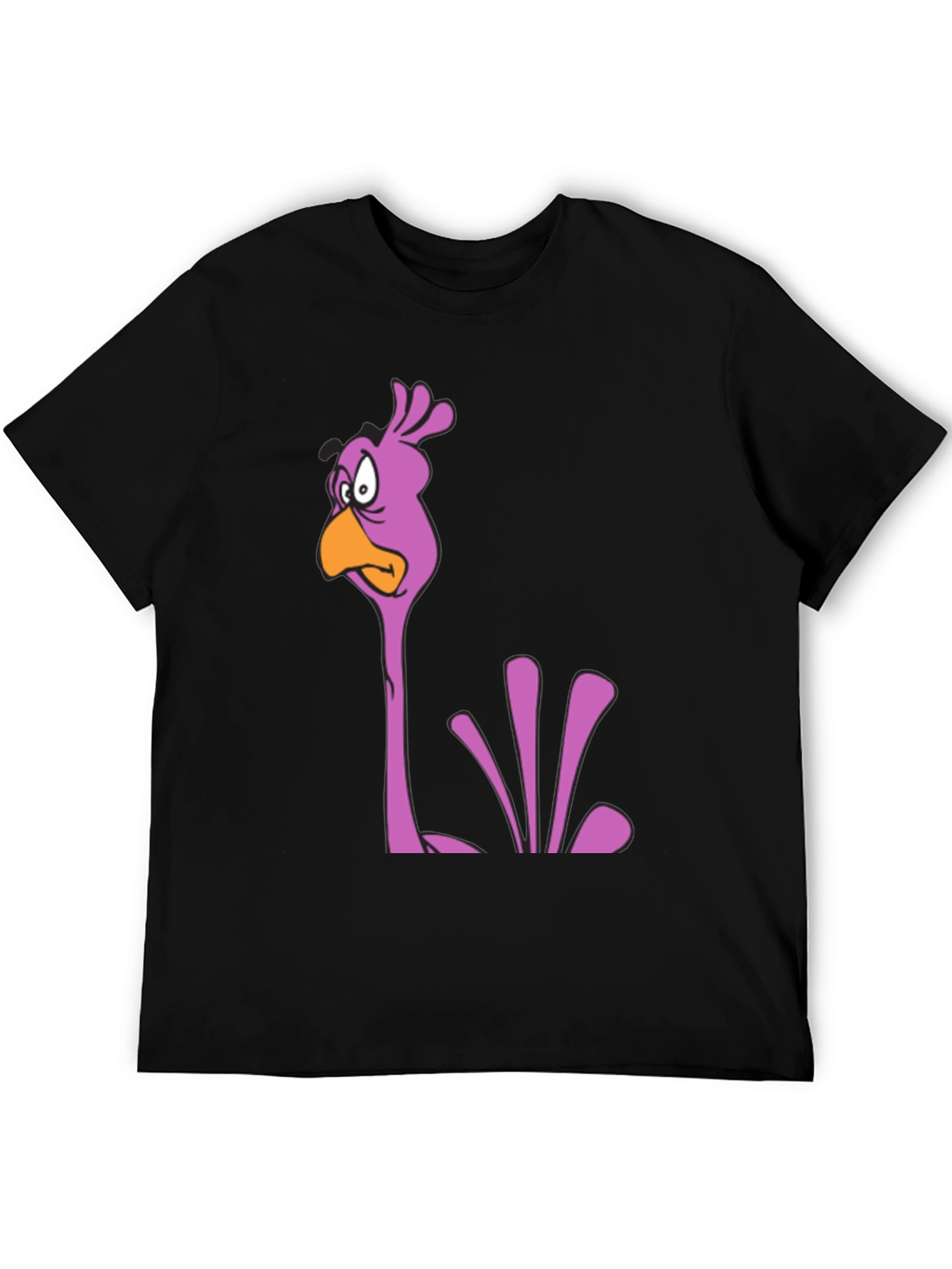 Cartoon Bird Graphic Tee - Funny Casual T-Shirt