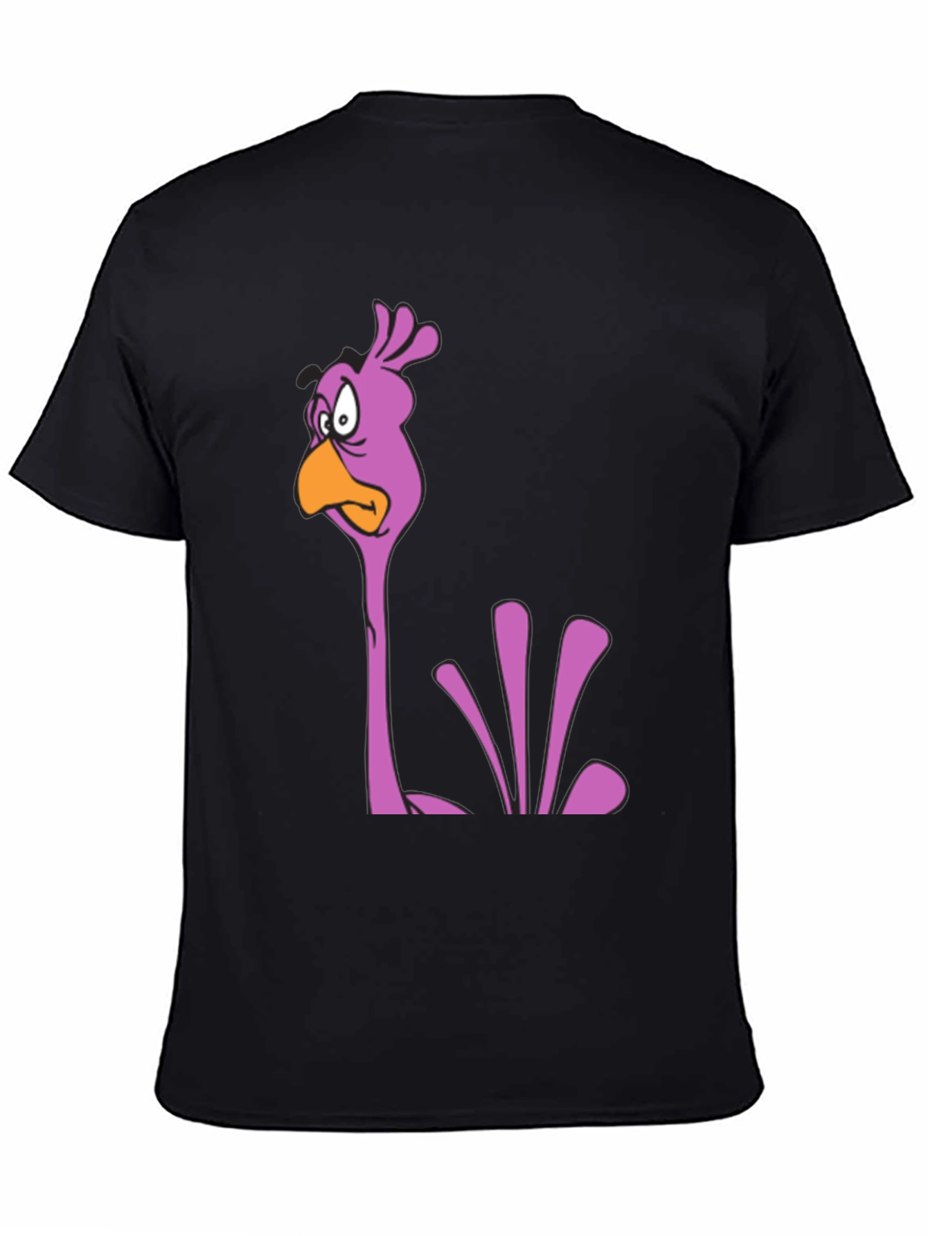 Cartoon Bird Graphic Tee - Funny Casual T-Shirt