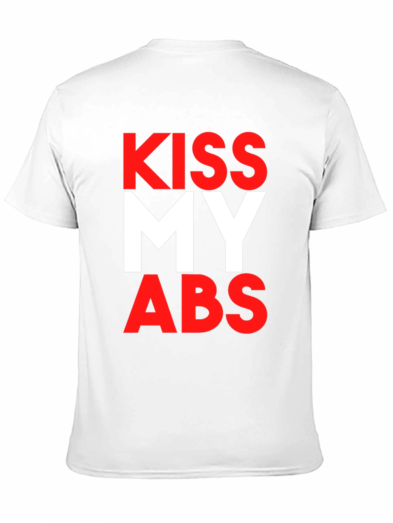 Kiss My Abs Black Graphic Tee
