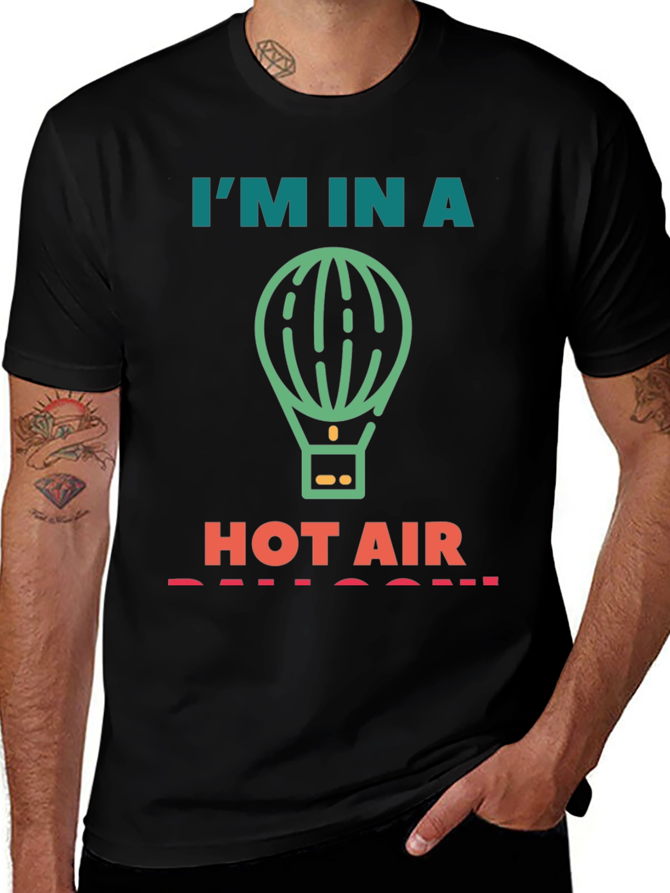 Im In A Hot Air Balloon Graphic Tee