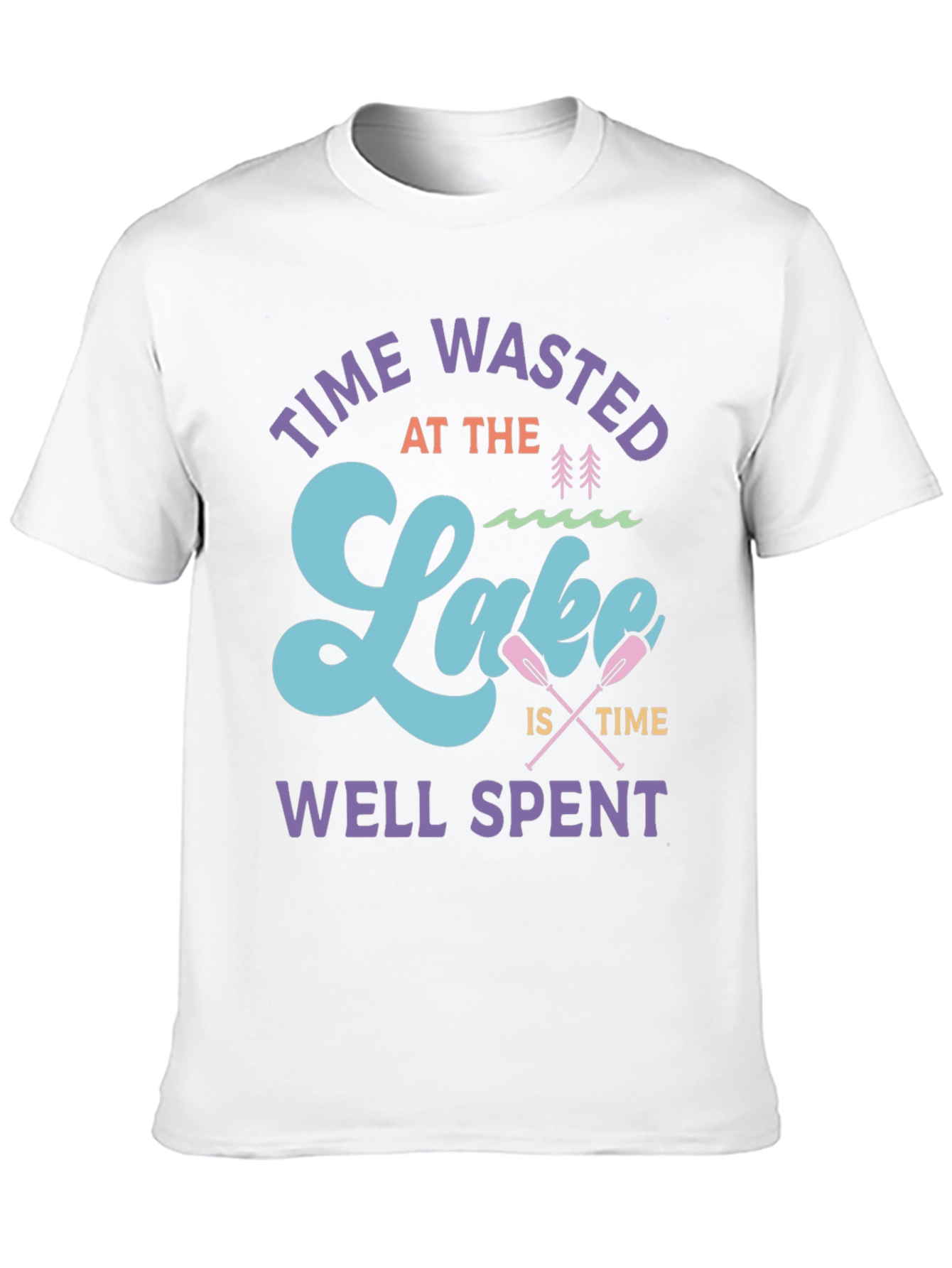 Time Wasted at the Lake Graphic T-Shirt