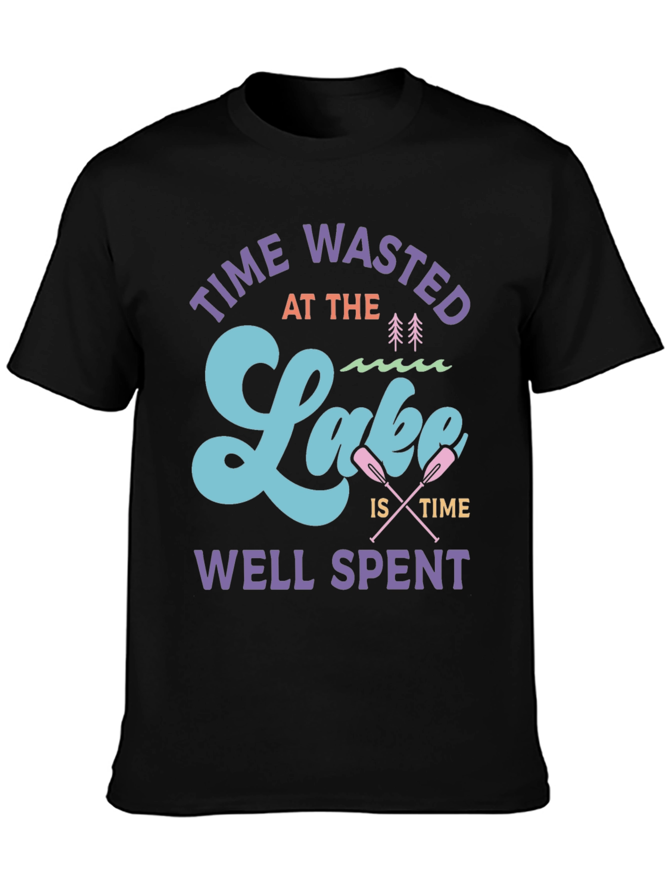 Time Wasted at the Lake Graphic T-Shirt