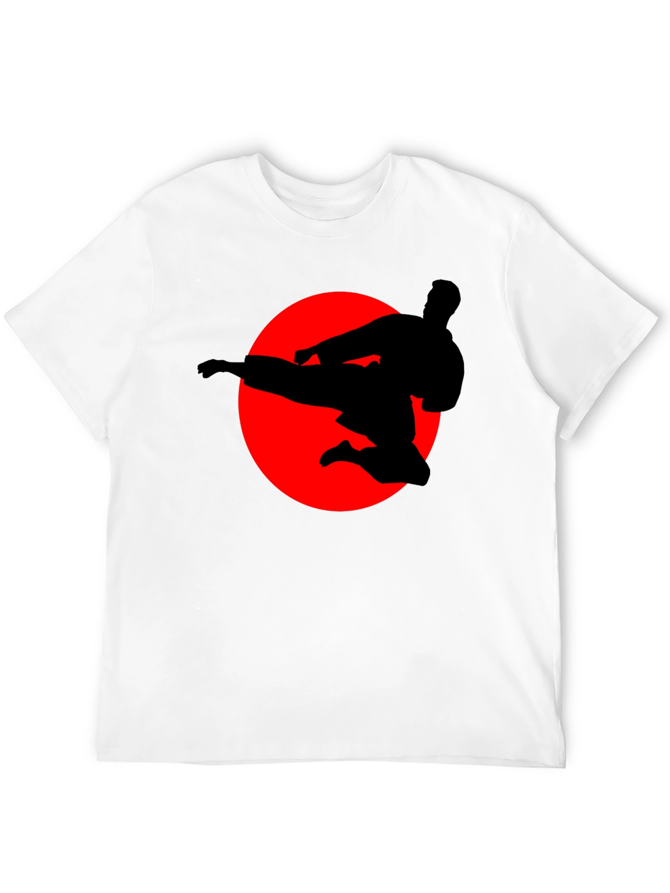 Karate Silhouette Graphic Tee - Martial Arts T-Shirt