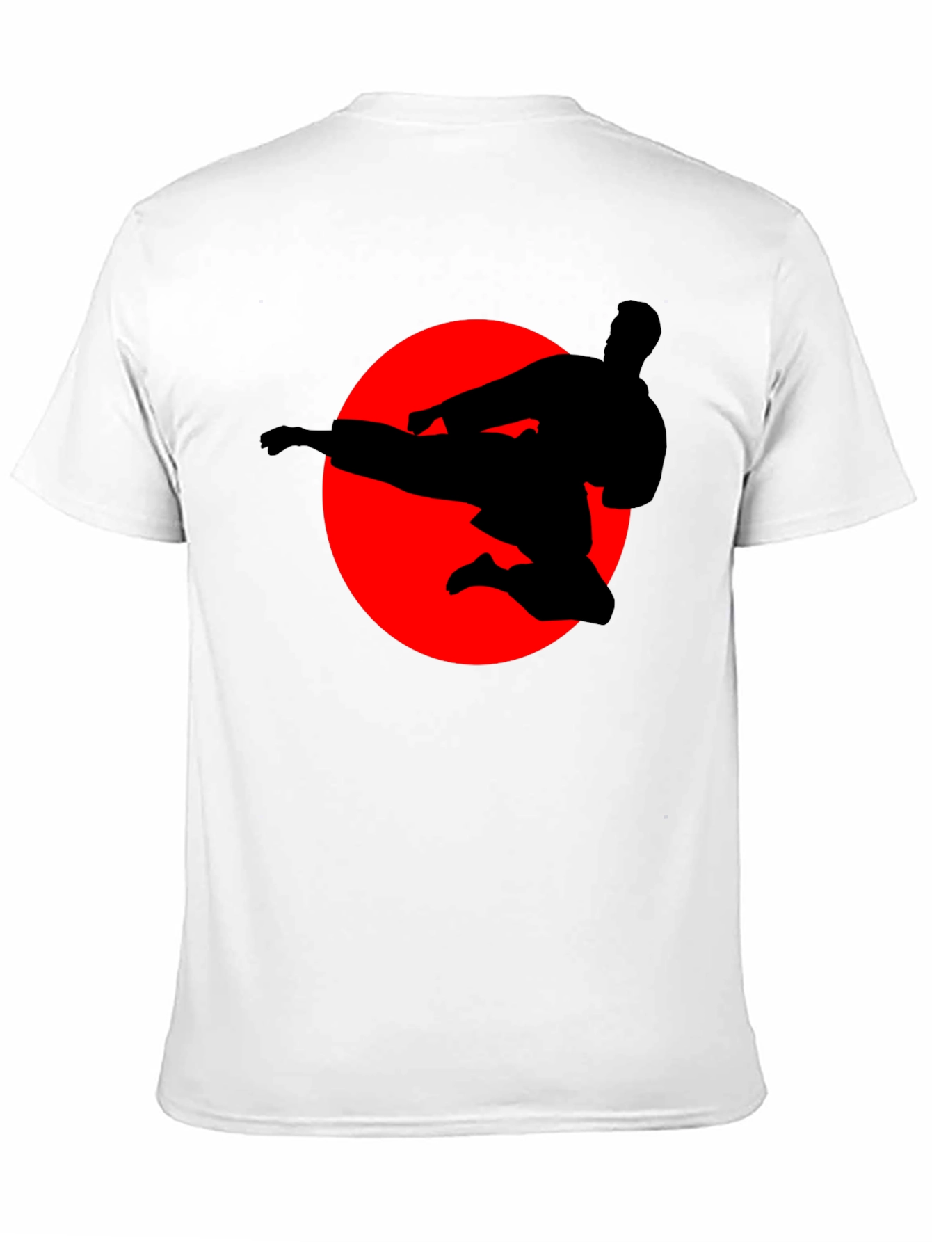 Karate Silhouette Graphic Tee - Martial Arts T-Shirt