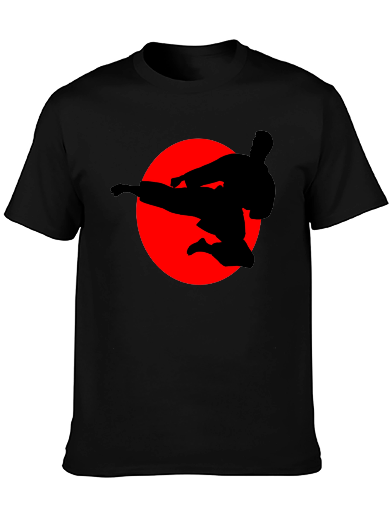 Karate Silhouette Graphic Tee - Martial Arts T-Shirt