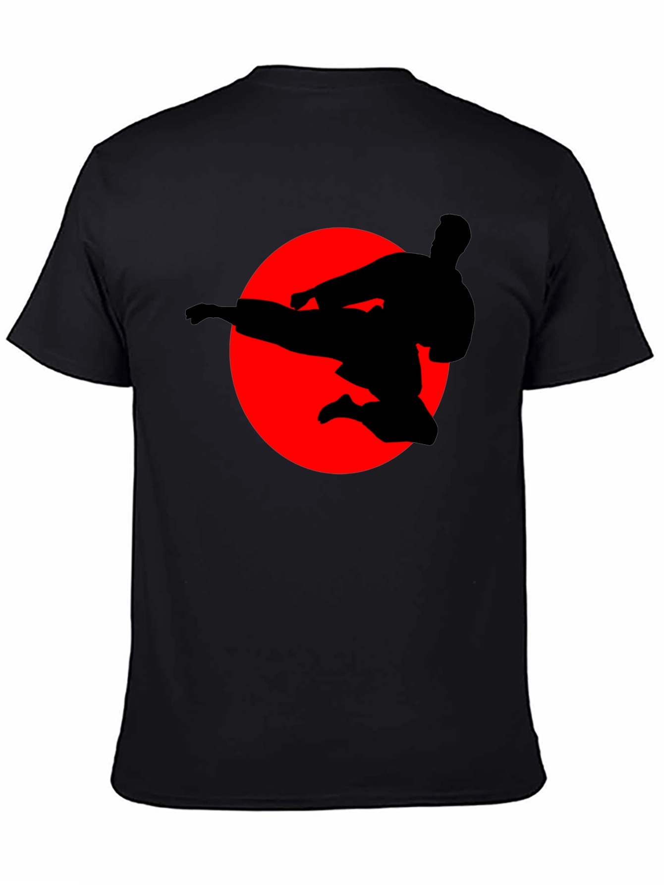 Karate Silhouette Graphic Tee - Martial Arts T-Shirt