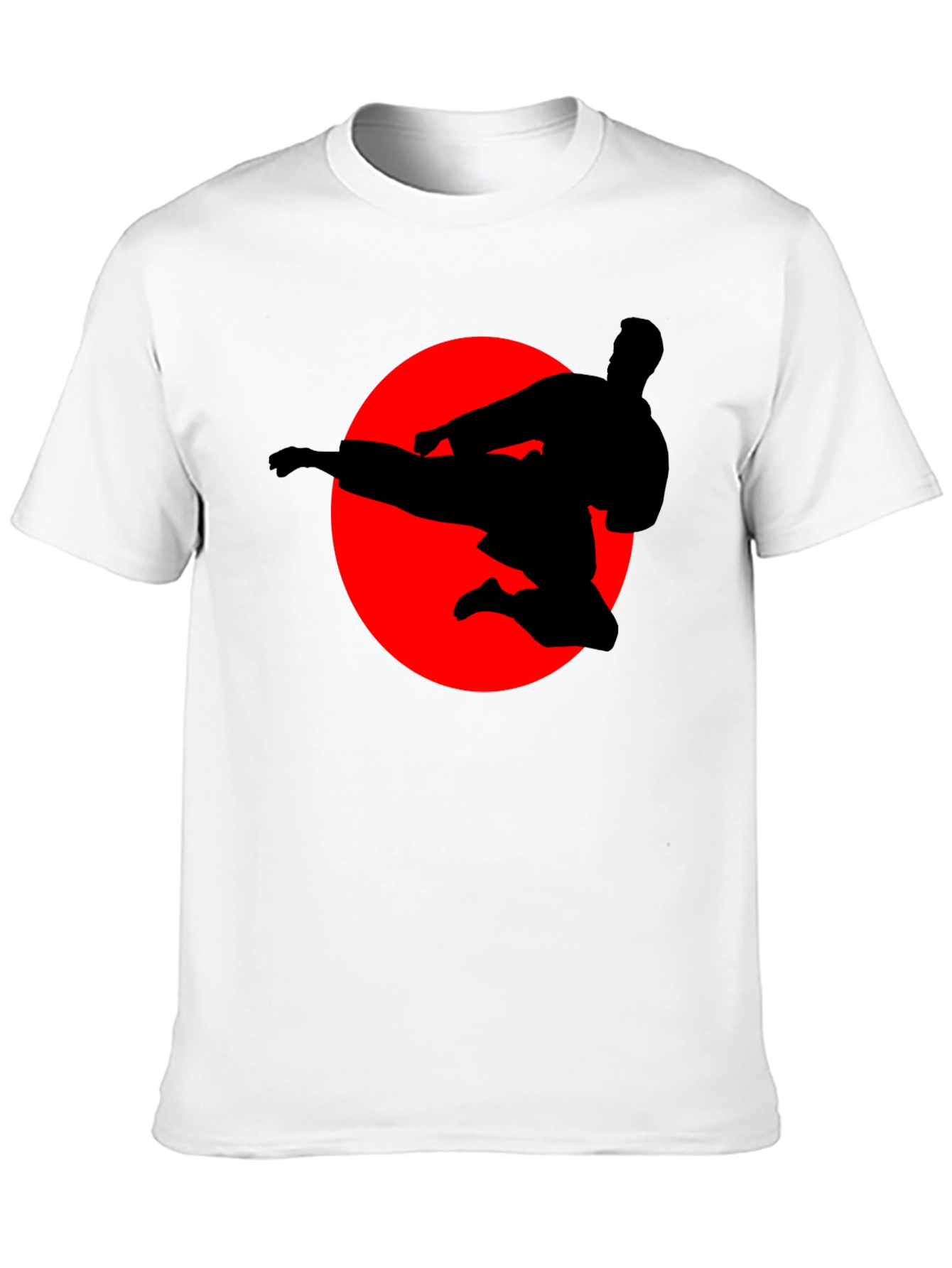 Karate Silhouette Graphic Tee - Martial Arts T-Shirt