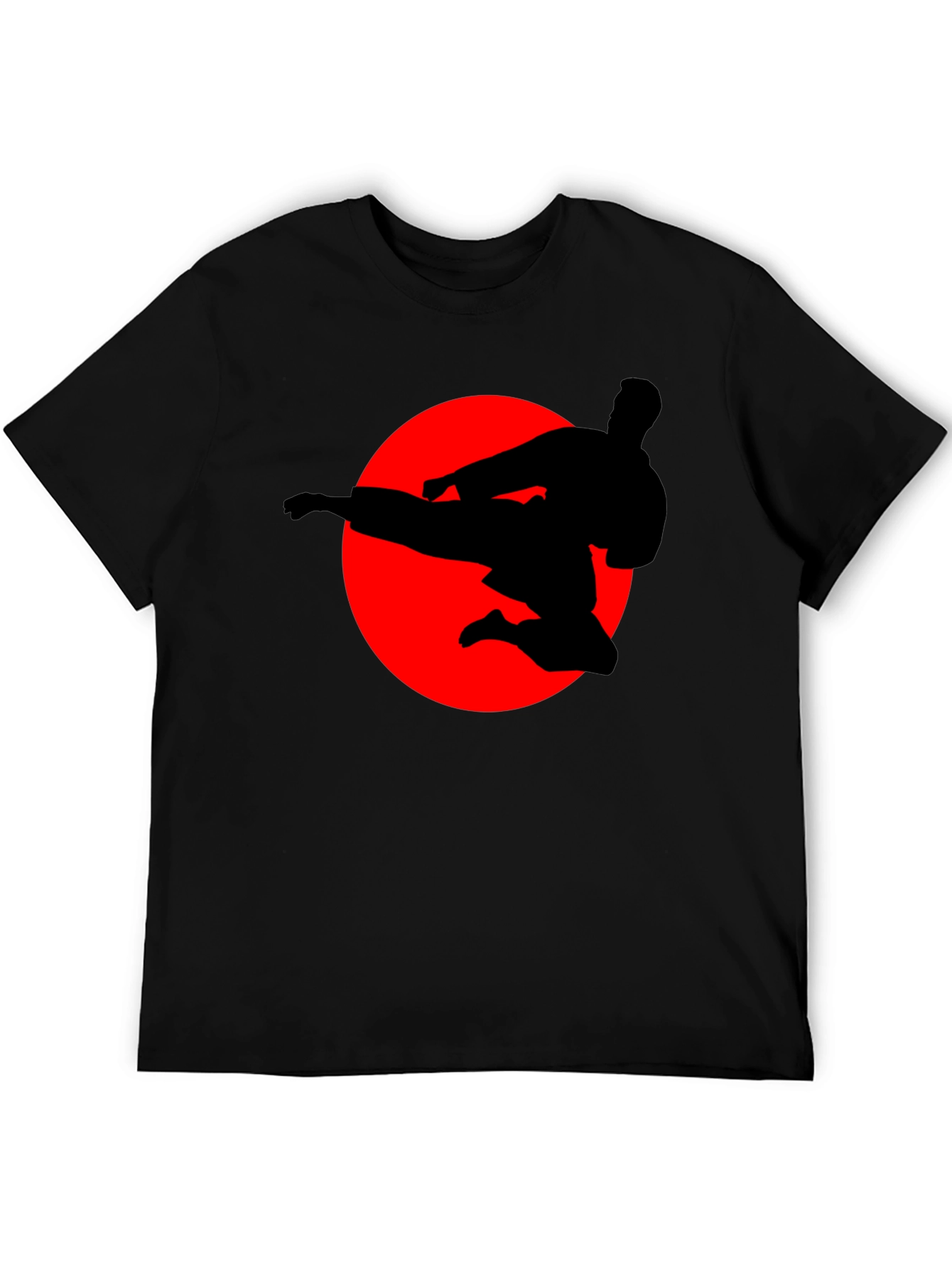 Karate Silhouette Graphic Tee - Martial Arts T-Shirt