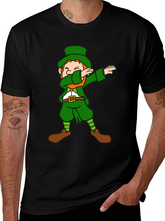 Dabbing Leprechaun Graphic Tee - St. Patricks Day Shirt
