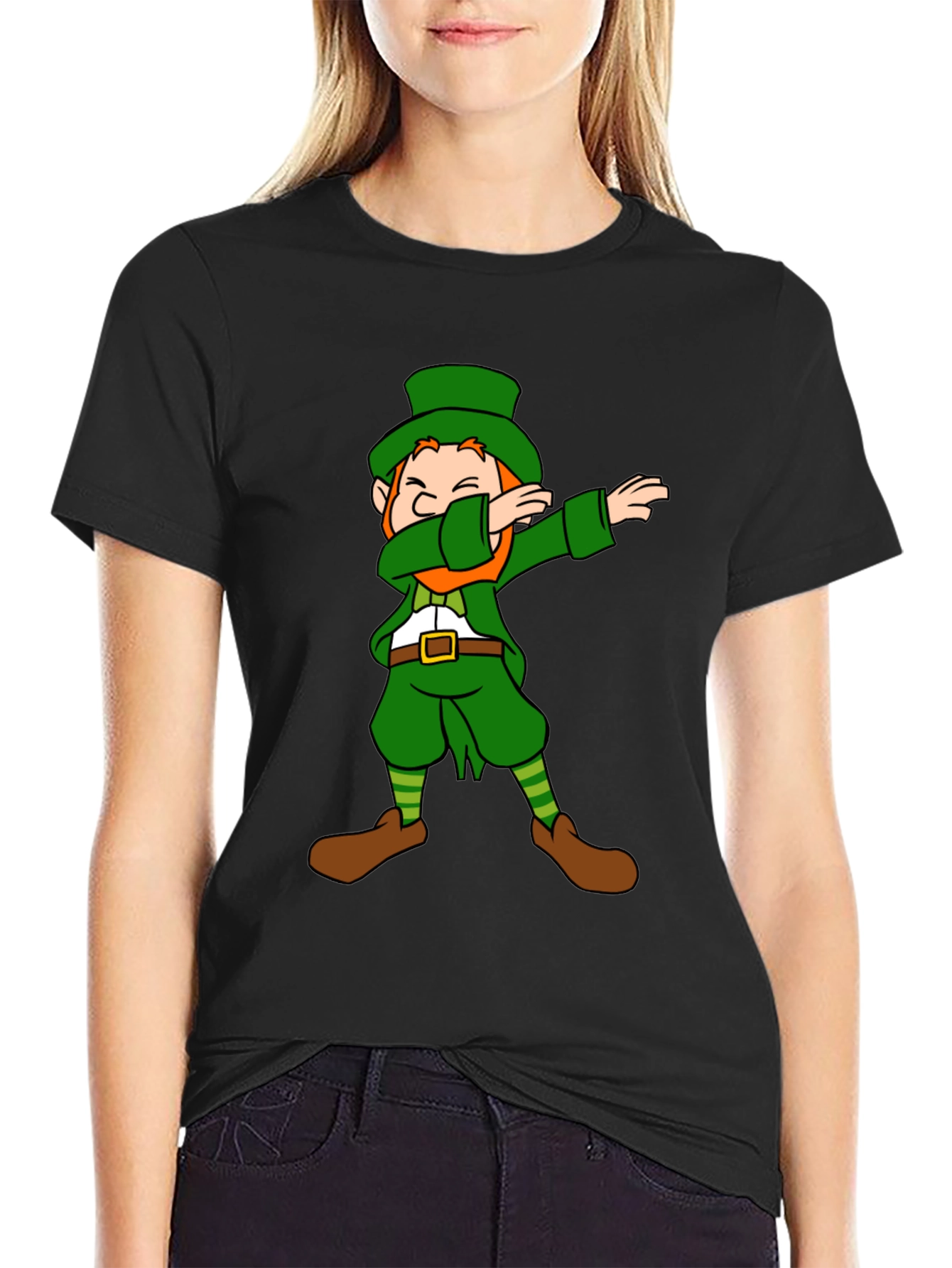 Dabbing Leprechaun Graphic Tee - St. Patricks Day Shirt