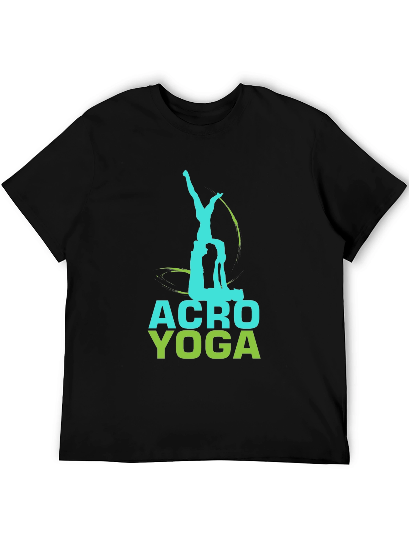 Acro Yoga Graphic Tee - Black Cotton T-Shirt