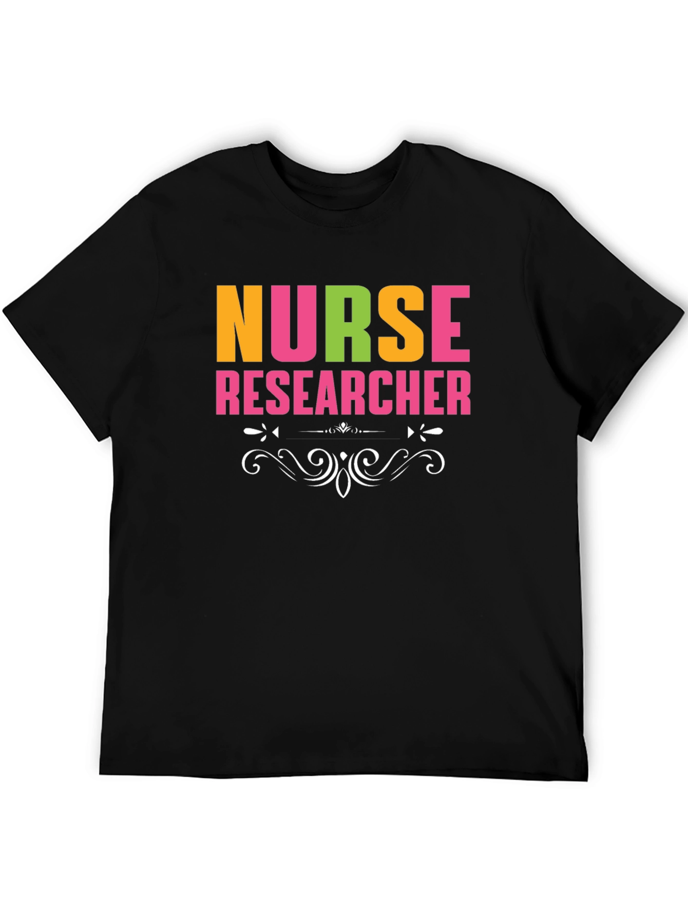 Nurse Researcher Graphic Tee - Black Cotton T-Shirt