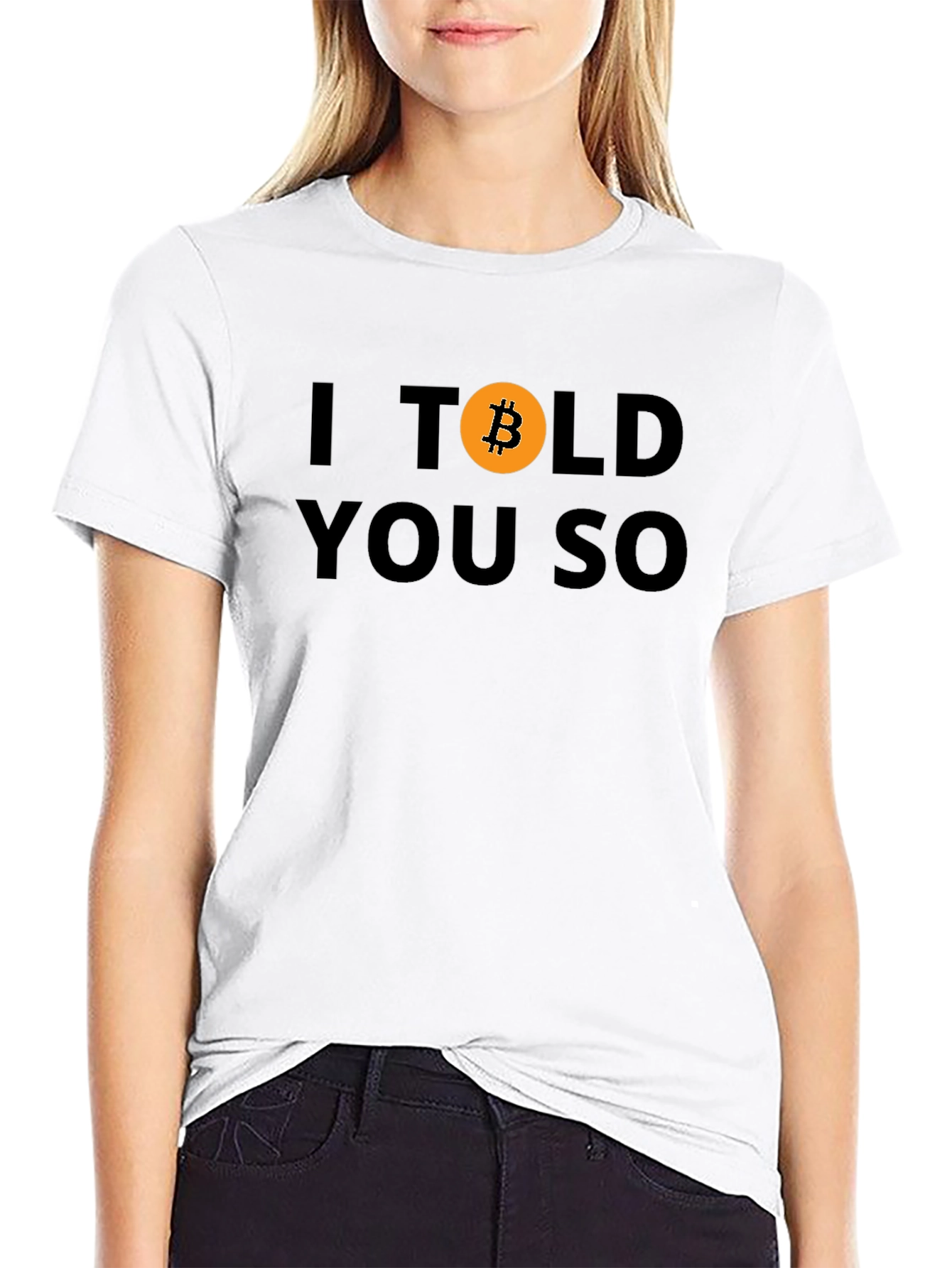 Bitcoin Crypto I Told You So Black Tee
