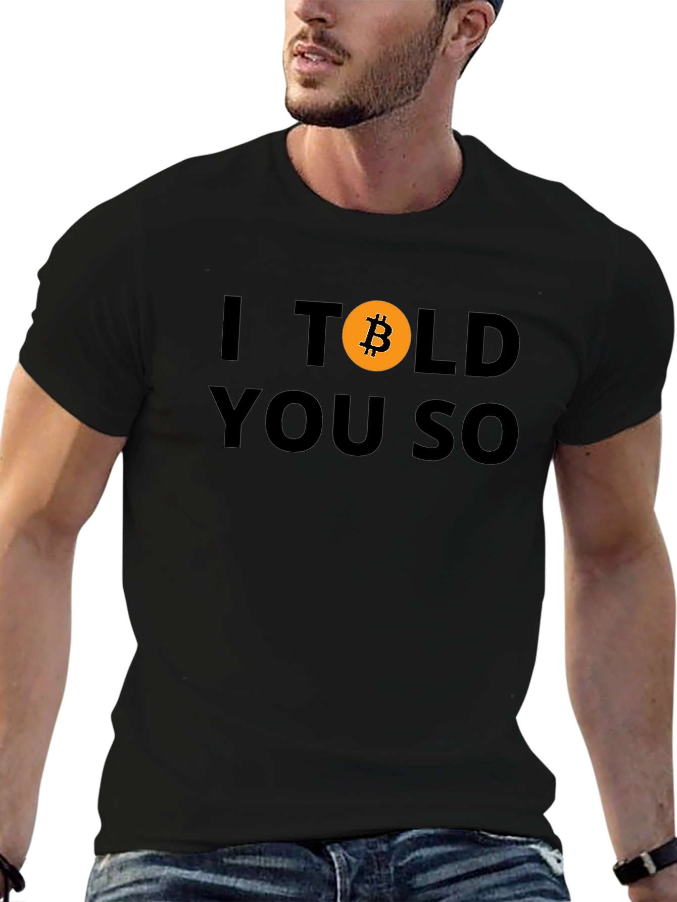 Bitcoin Crypto I Told You So Black Tee