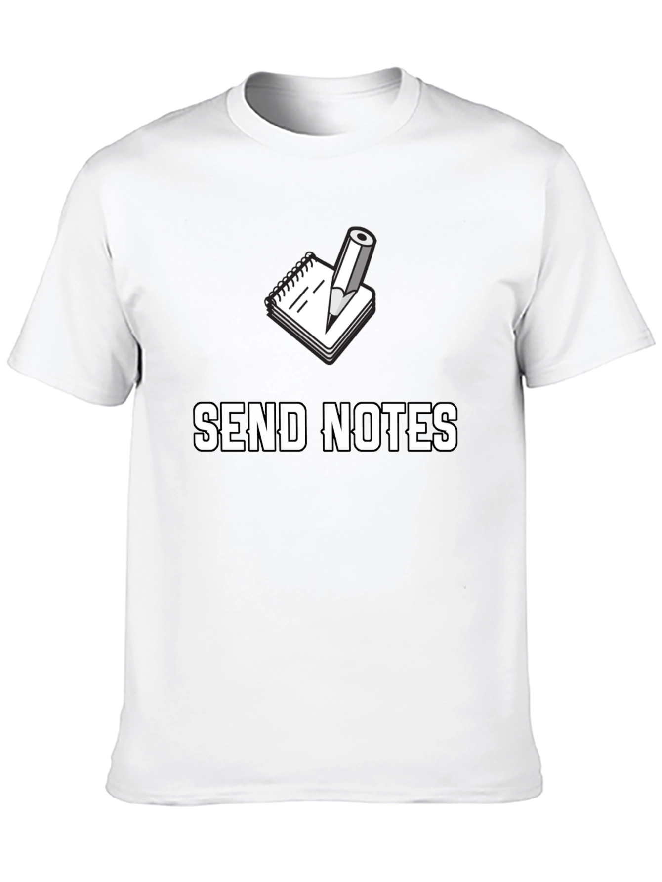 Send Notes Graphic Tee - Black