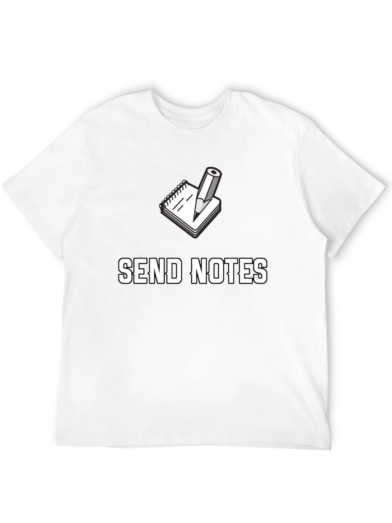 Send Notes Graphic Tee - Black