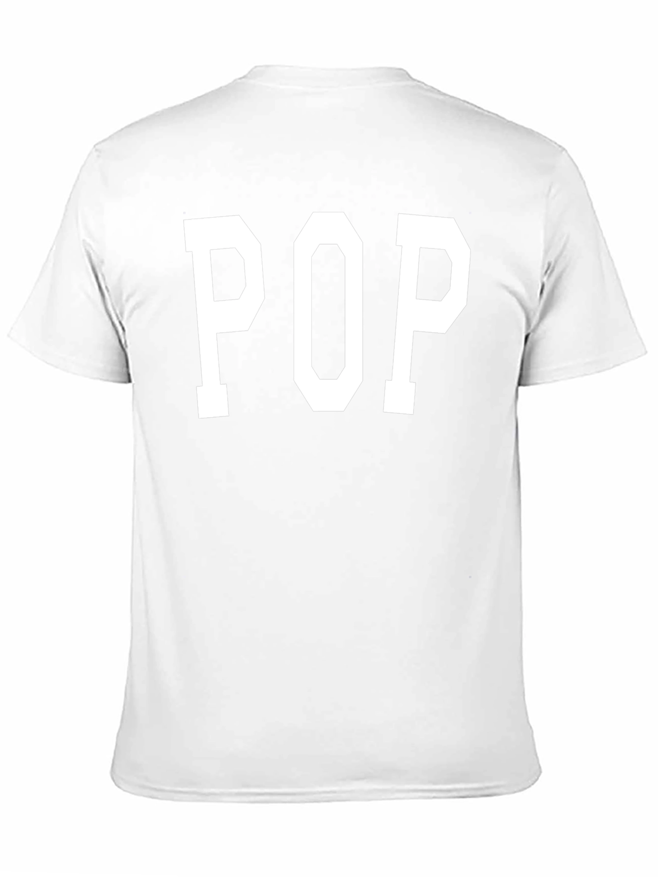 POP T-Shirt - Bold Varsity Style Black Tee
