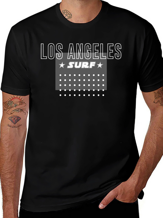 Los Angeles Surf Graphic Tee - Casual Style