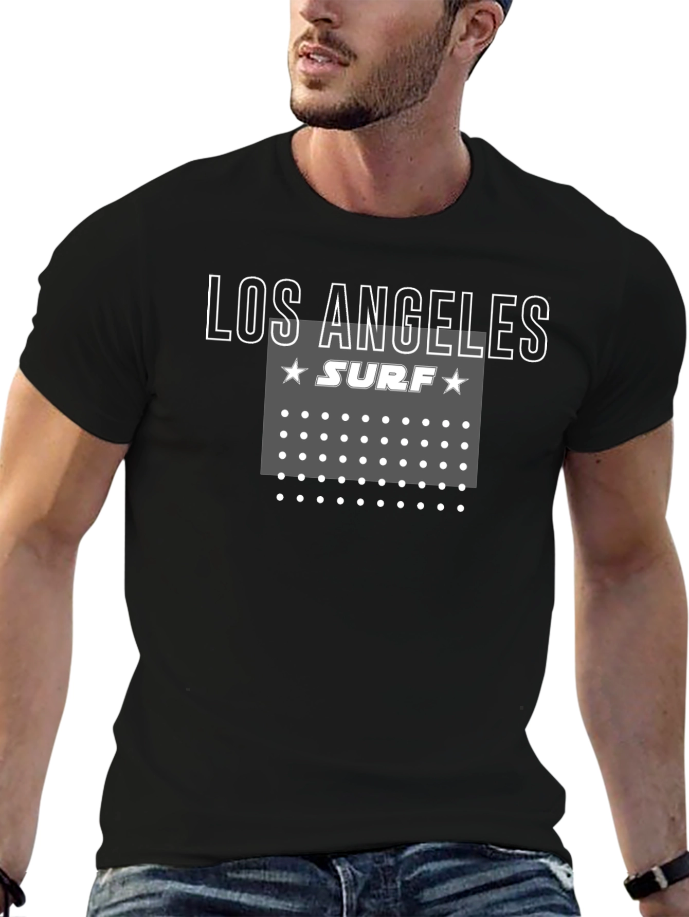 Los Angeles Surf Graphic Tee - Casual Style