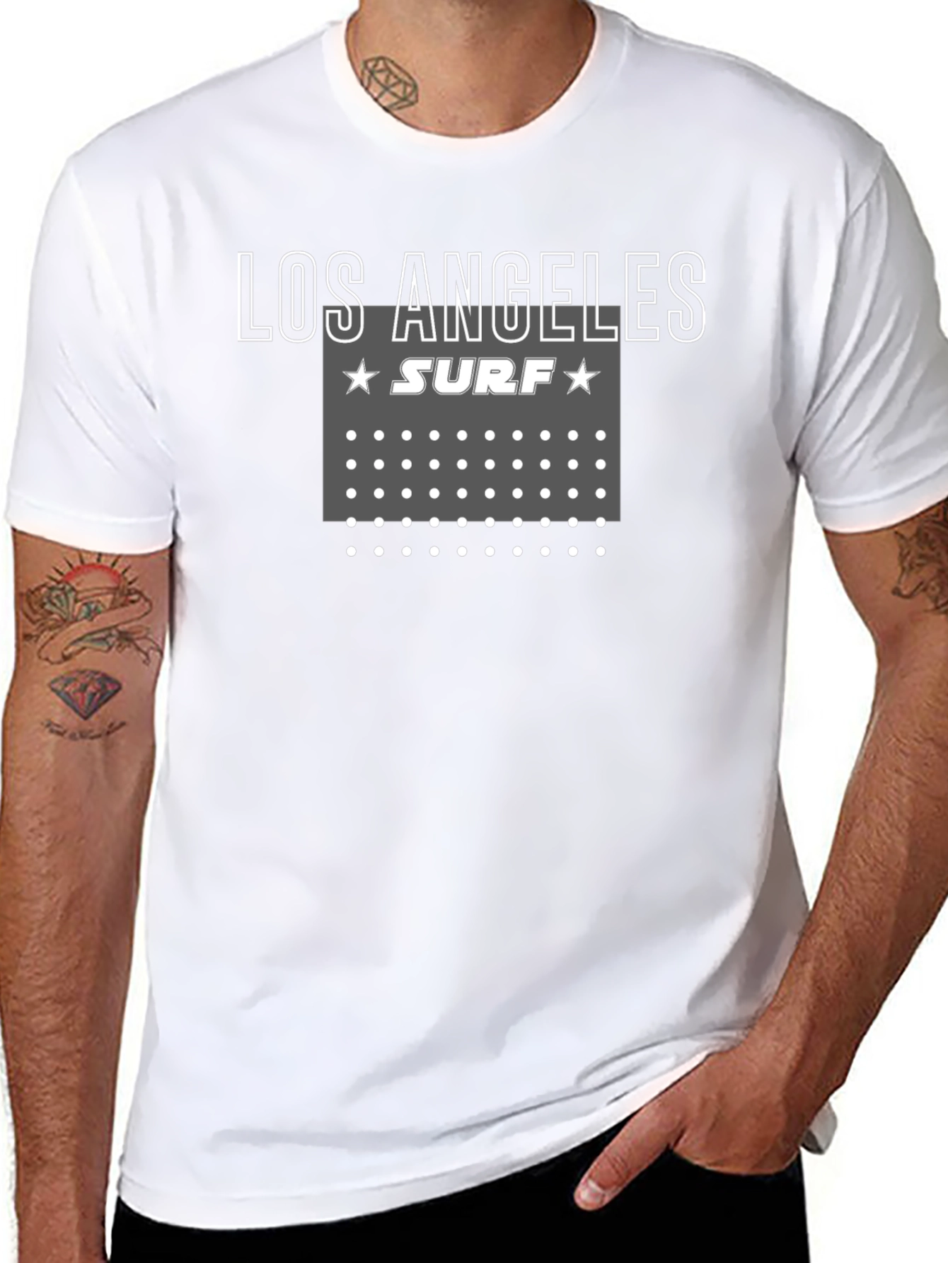 Los Angeles Surf Graphic Tee - Casual Style