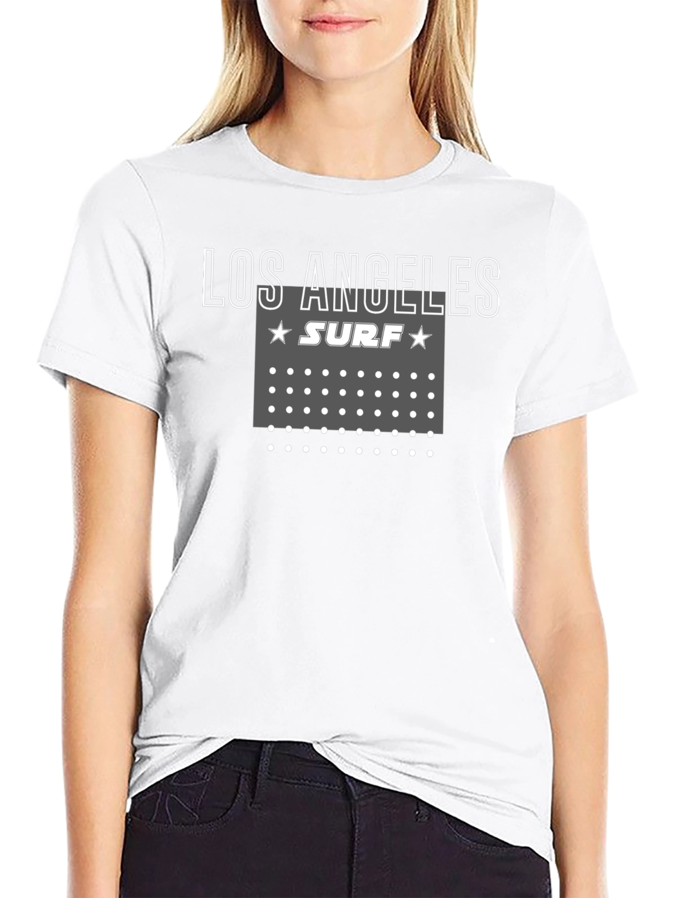 Los Angeles Surf Graphic Tee - Casual Style