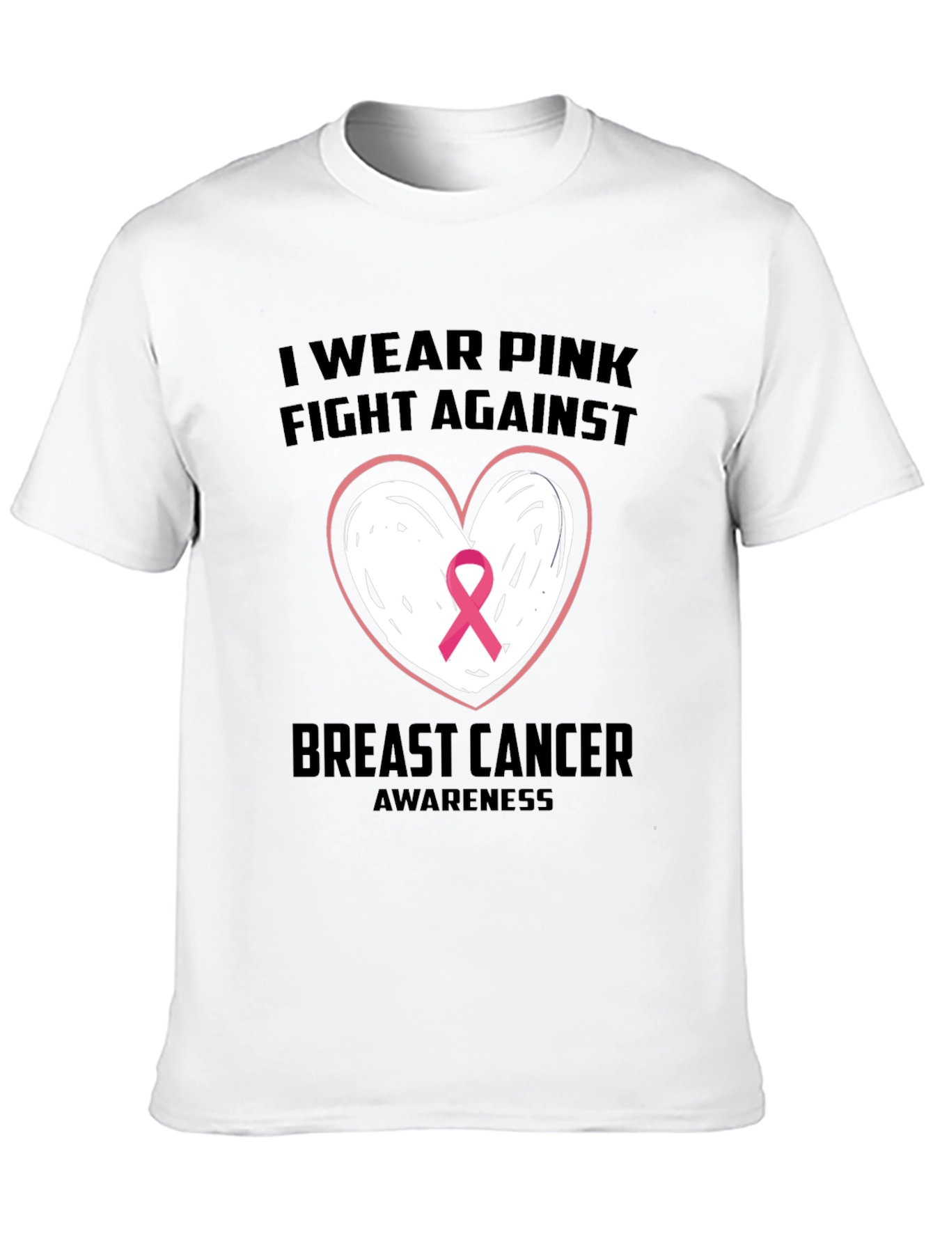 Breast Cancer Awareness Black T-Shirt