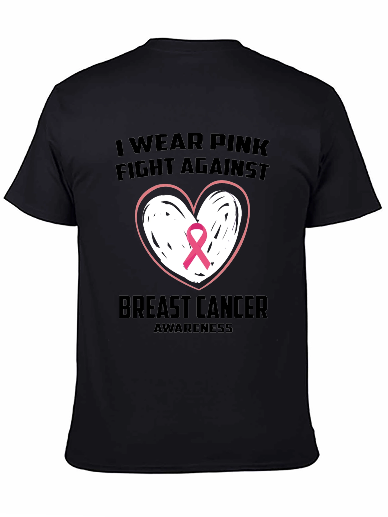 Breast Cancer Awareness Black T-Shirt
