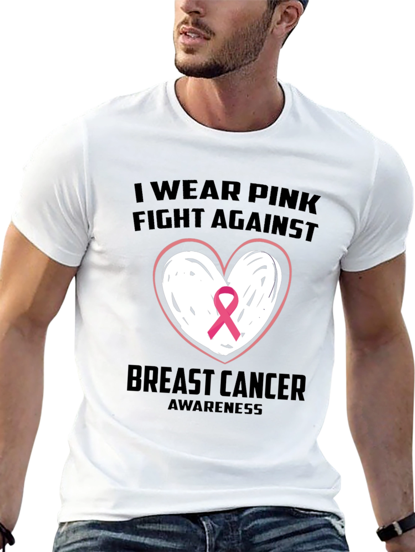 Breast Cancer Awareness Black T-Shirt