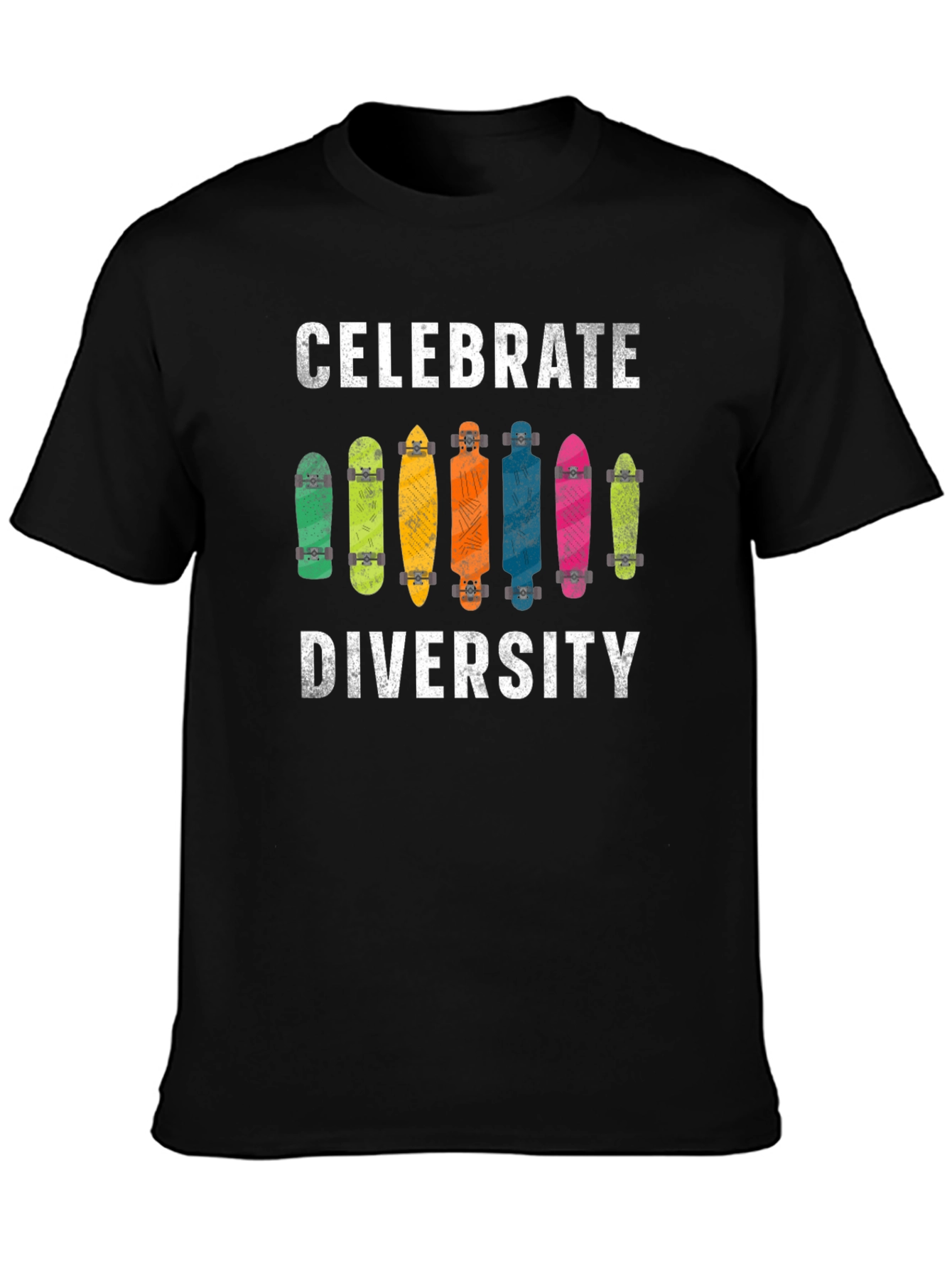 Celebrate Diversity Skateboard T-Shirt