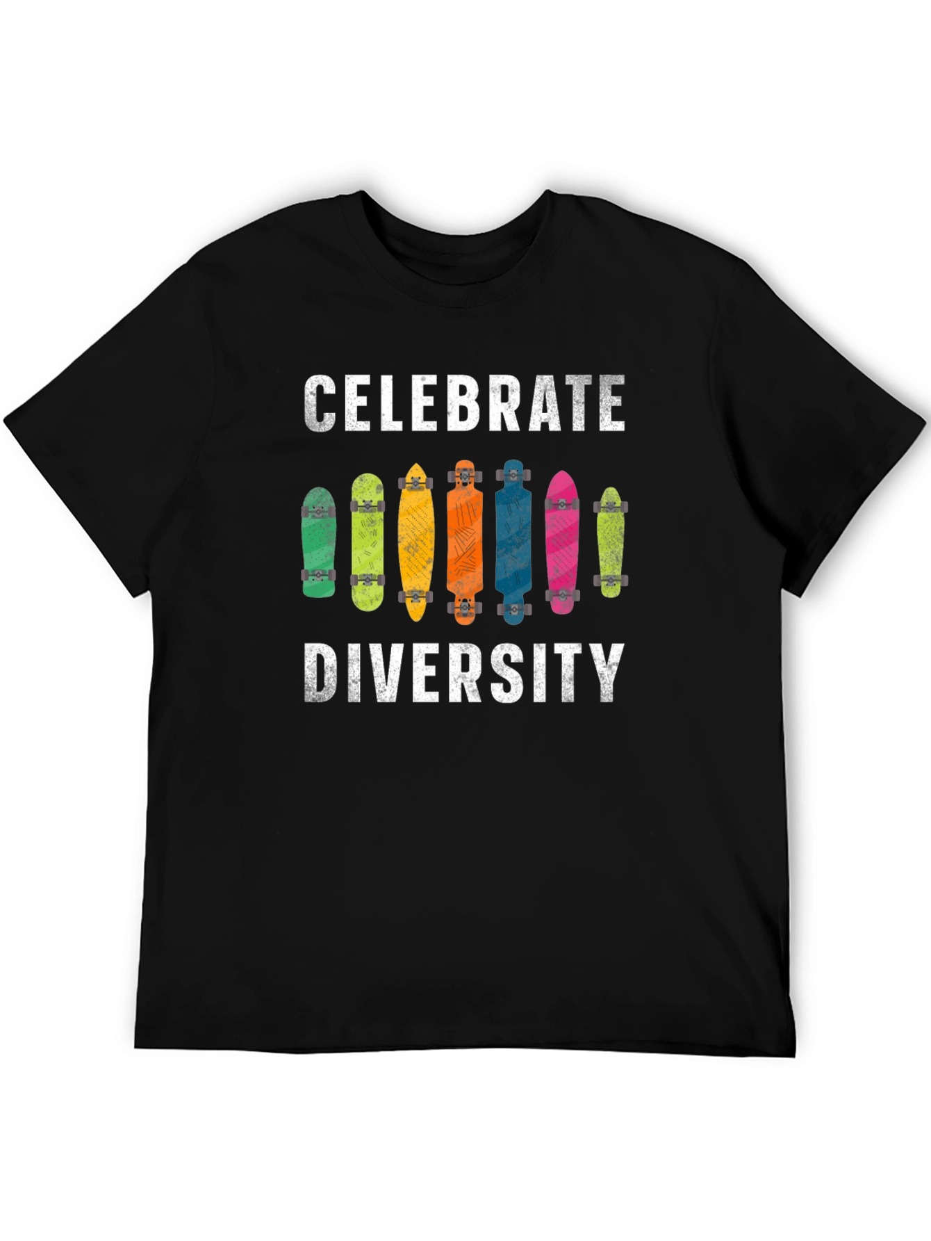 Celebrate Diversity Skateboard T-Shirt