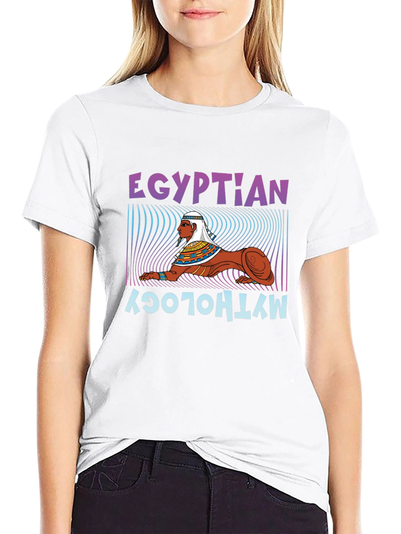 Egyptian Mythology Sphinx Graphic T-Shirt