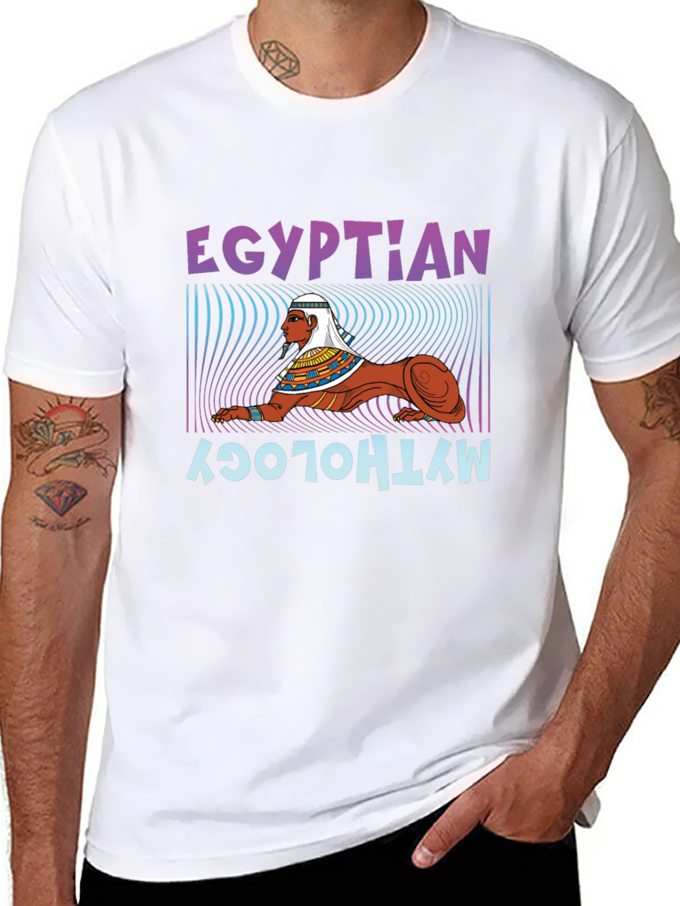 Egyptian Mythology Sphinx Graphic T-Shirt