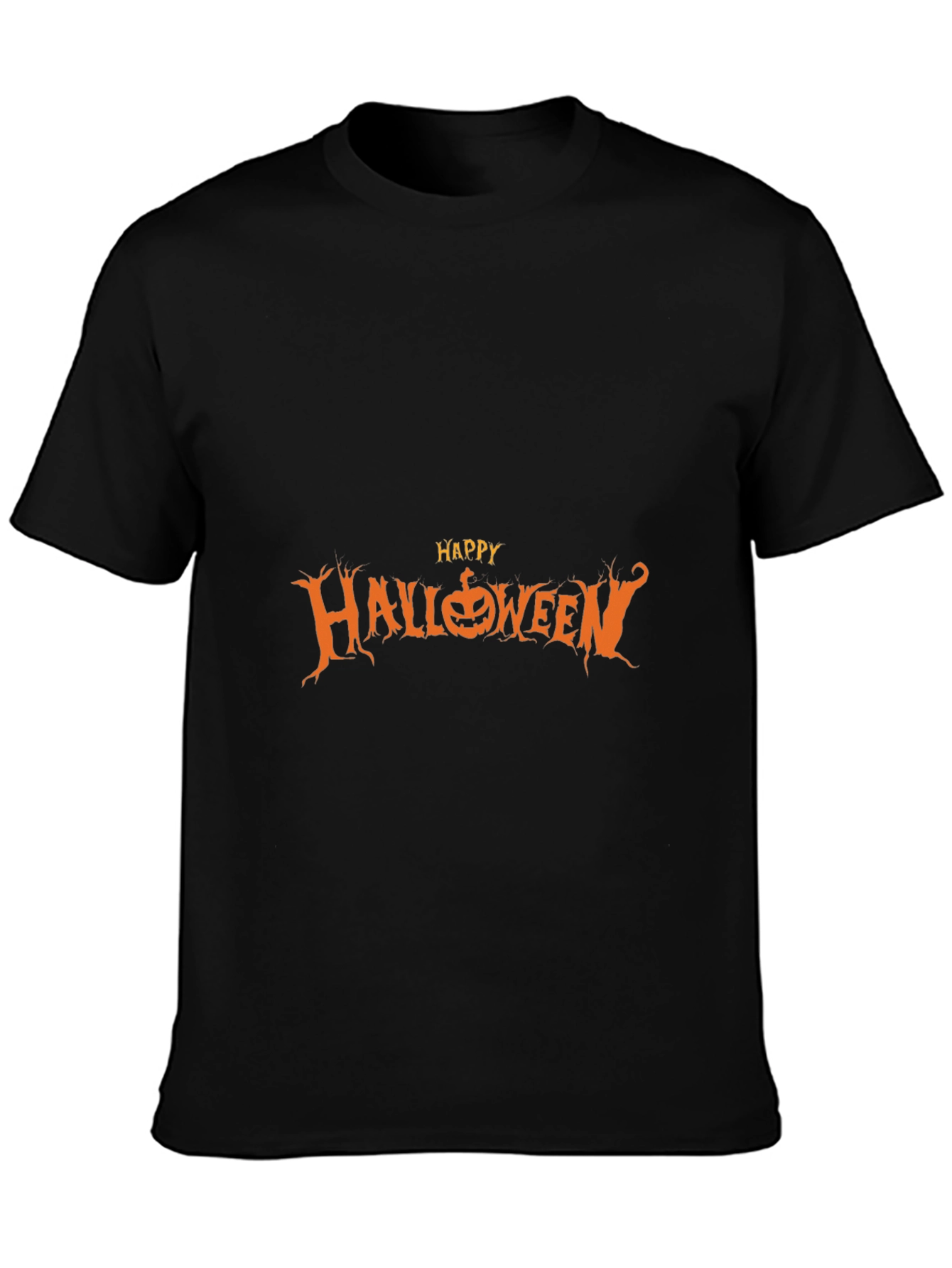 Happy Halloween Graphic Tee - Black