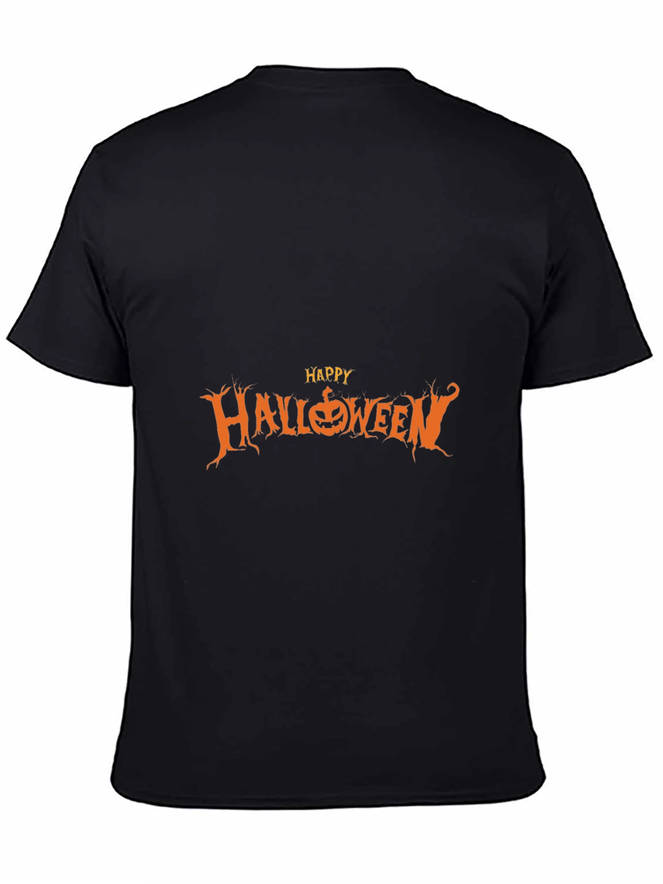 Happy Halloween Graphic Tee - Black
