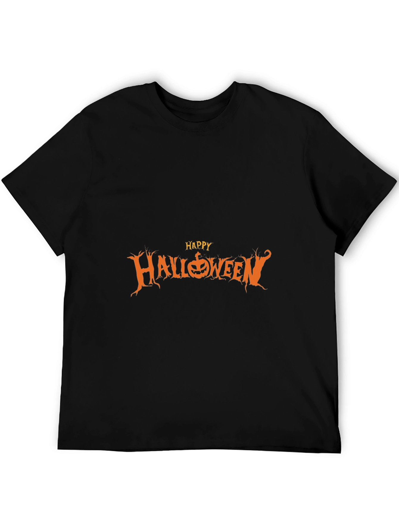 Happy Halloween Graphic Tee - Black
