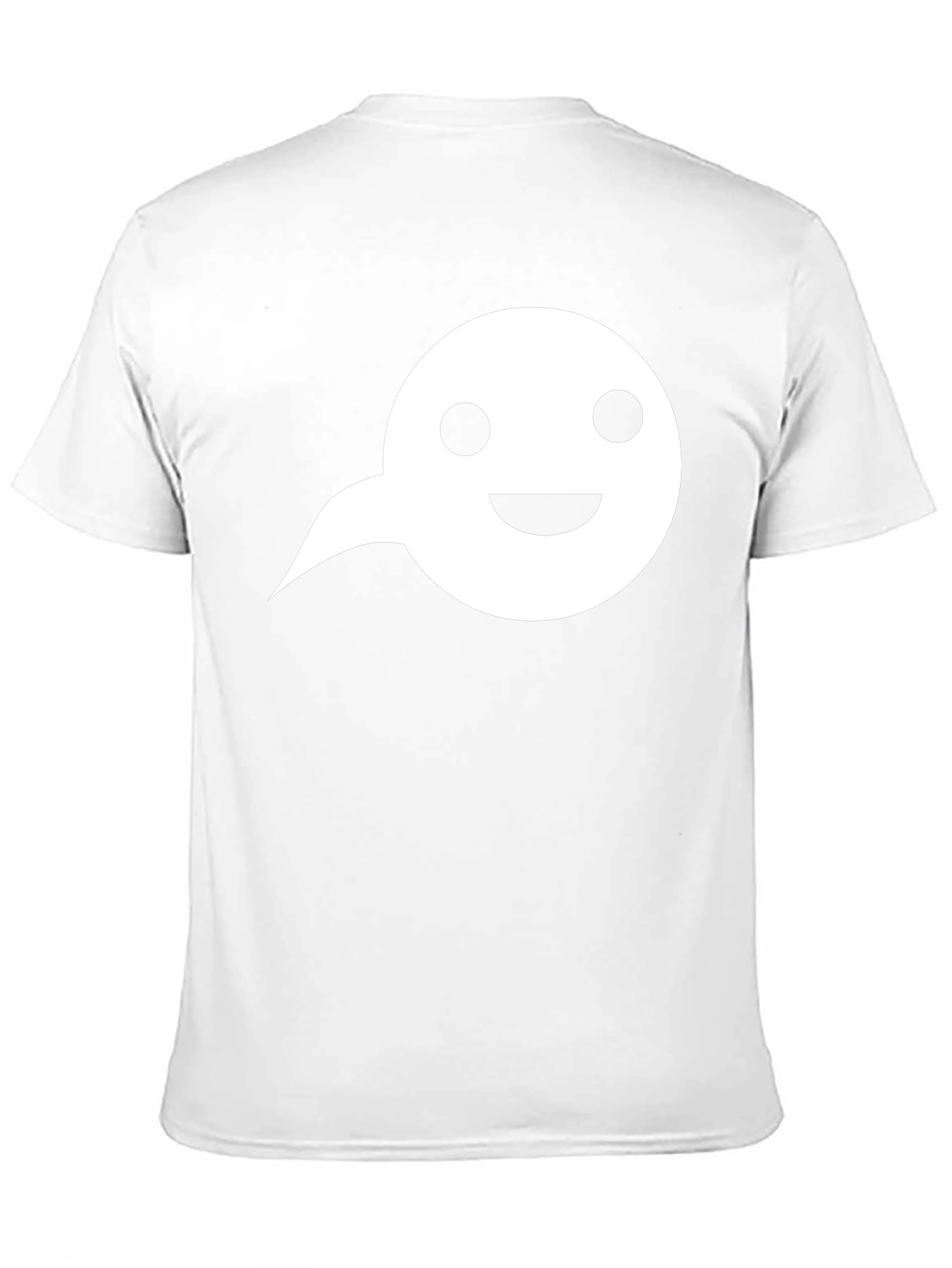 Black T-Shirt with White Speech Bubble Graphic